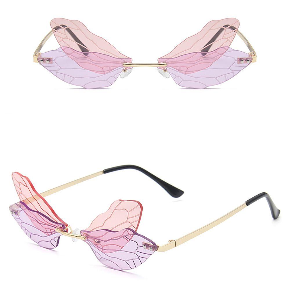 AROMA Kính Mát Hình Cánh Chuồn Chuồn Chống Bức Xạ Thời Trang Unisex