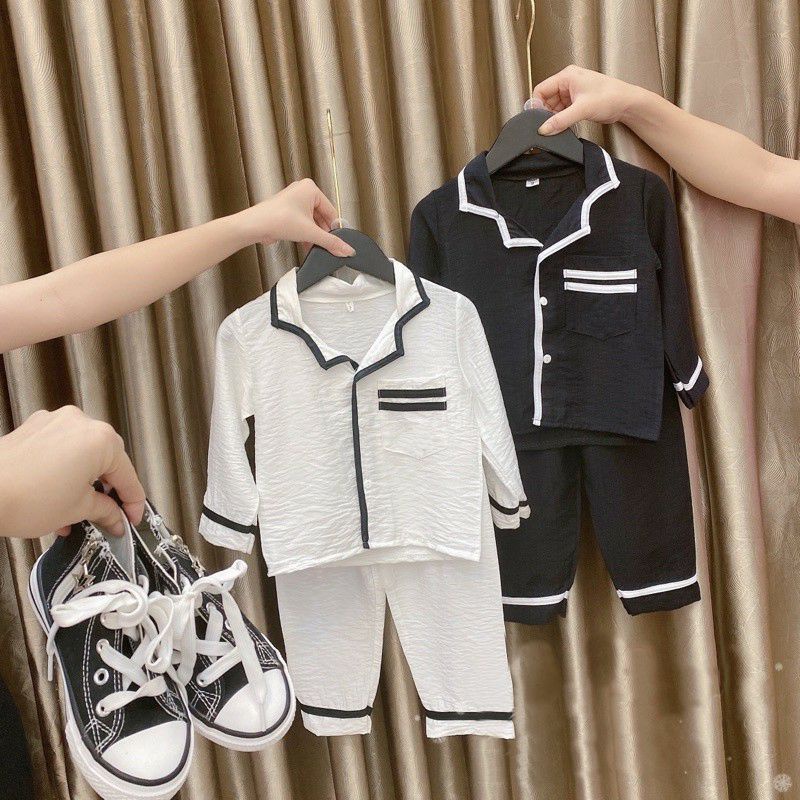 Đồ bộ cho bé quần áo pijama QATE764 - đồ bộ bé trai và đồ bộ bé gái dài tay