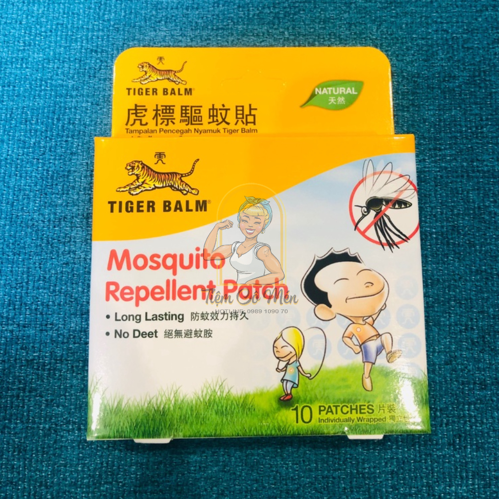 Miếng Dán Chống Muỗi Cho Bé - Tiger Balm Mosquito Repellent Patch Thái Lan