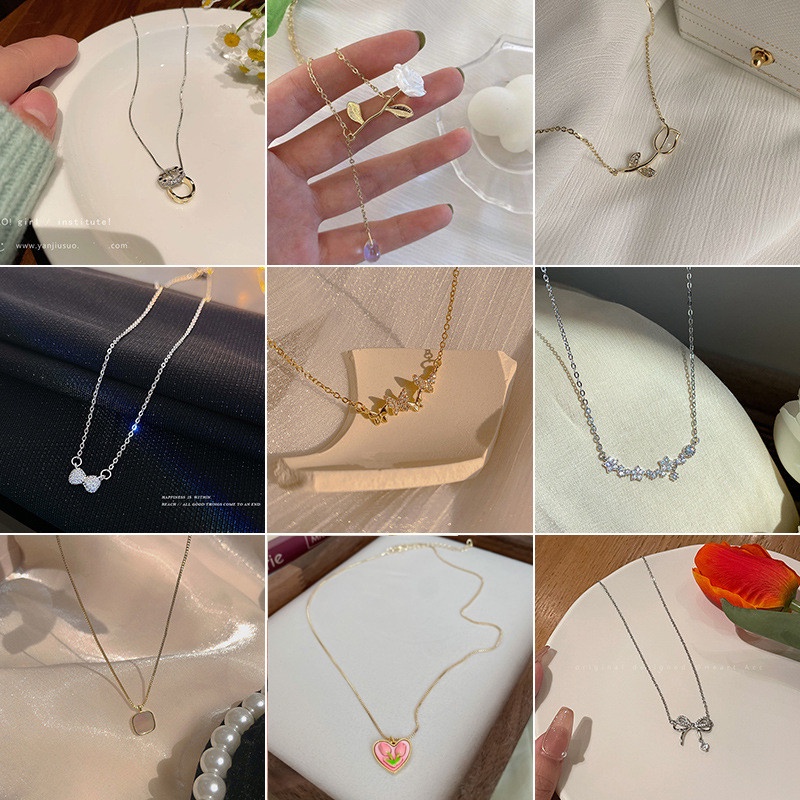 Vòng cổ Mặt Hình Bướm Thời Trang Hàn Quốc Cho Nữ