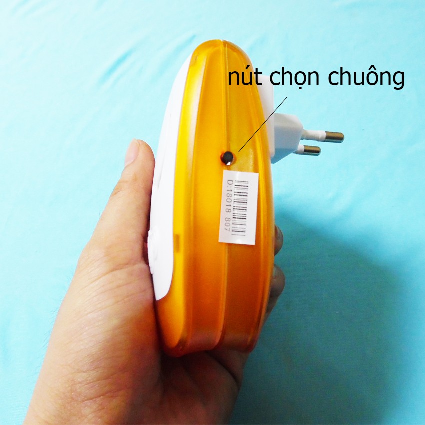 Chuông gọi cửa thông minh kết nối không dây LUCKARM (trắng phối xanh)