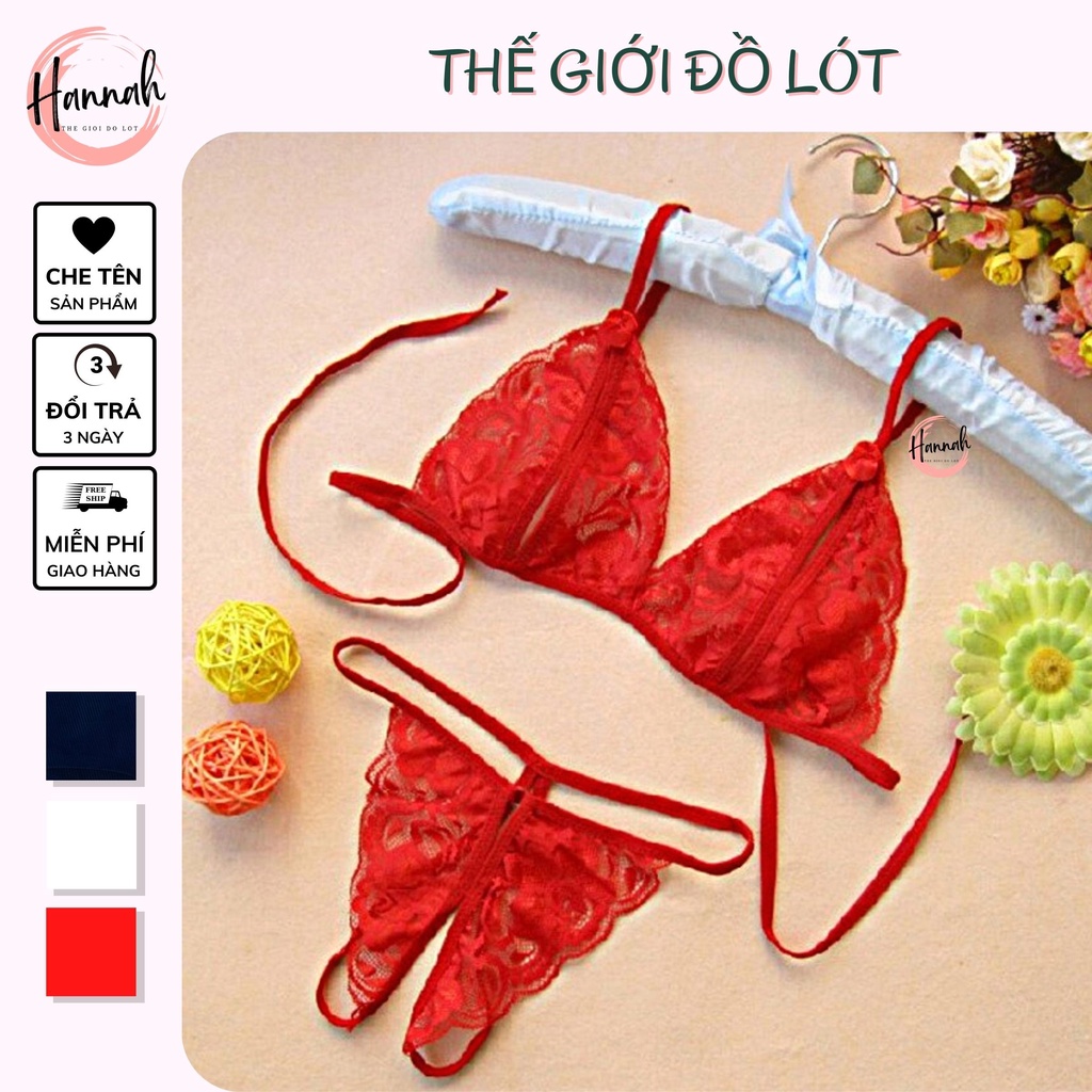 (Tặng kèm áo ) Quần lót lọt khe ren, quần lót nữ sexy - 2 mảnh quyến rũ cao cấp cho nữ HANNAH SECRET DL012 | BigBuy360 - bigbuy360.vn