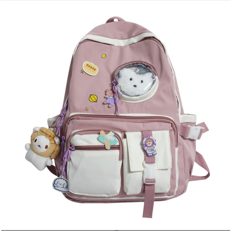 Balo ulzzang nam nữ đi học chống thấm túi nhỏ giá rẻ (không kèm móc bò) BAG U GOC295