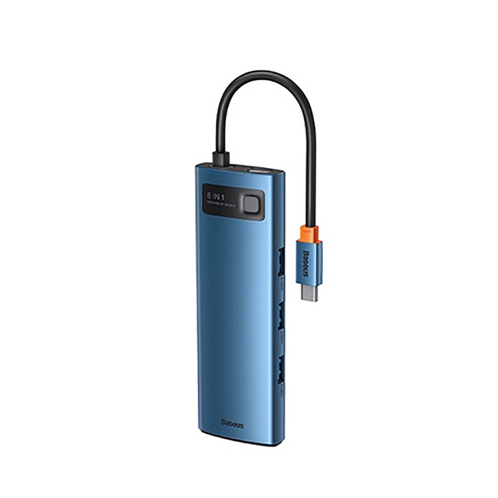 HUB chuyển đổi Baseus Metal Gleam Type-C 8 trong 1 - Chính hãng
