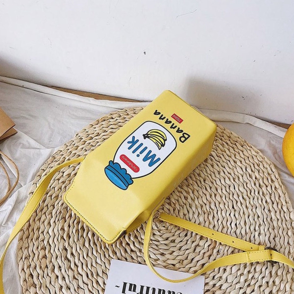 Túi đeo chéo hình hộp sữa dễ thương cho nữ