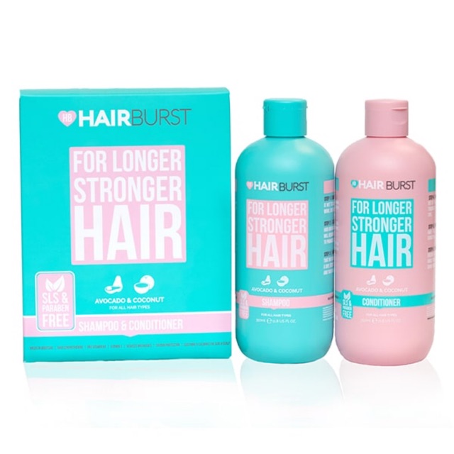 BỘ ĐÔI DẦU GỘI XẢ HAIRBURST FOR LONGER STRONG HAIR