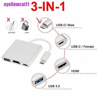 Bộ chuyển đổi hub type-c sang usb 3.0 / hdmi / type c 4k