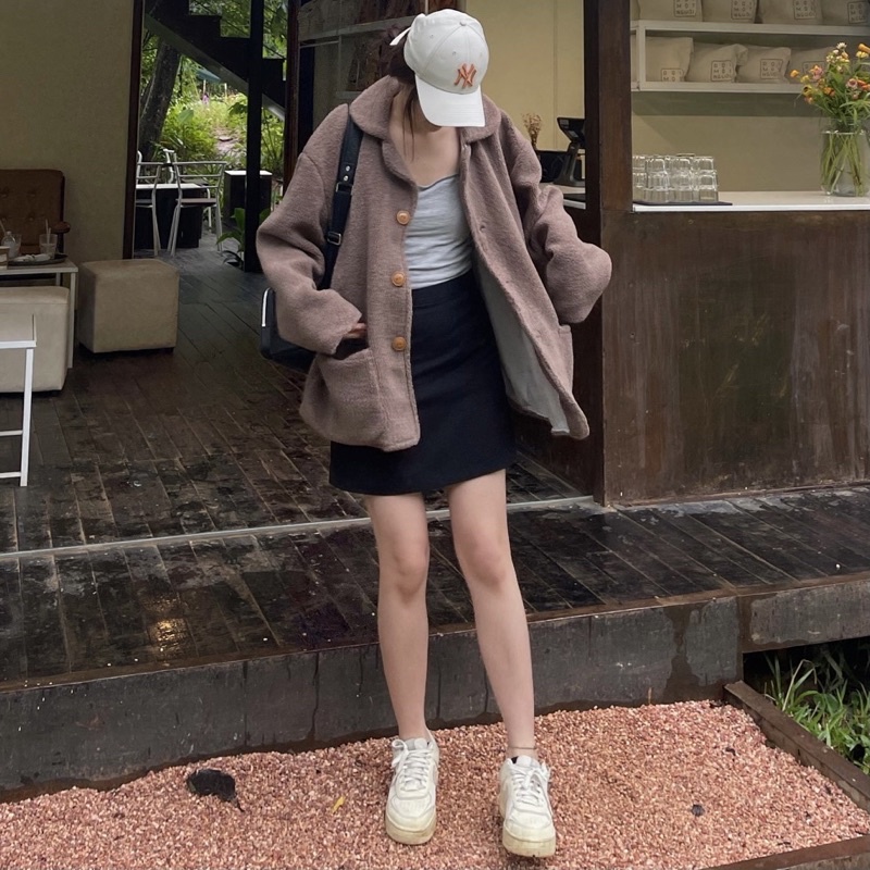 KIM - TEDDY JACKET - Áo khoác lông cừu 2022