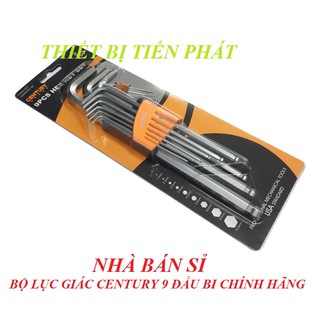 Bộ Lục Giác CENTURY 9 Đầu Bi (Chính Hãng)