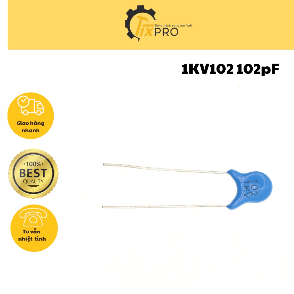 Tụ cao áp 1KV102 102pF 1nF 1000V (Túi 10c)