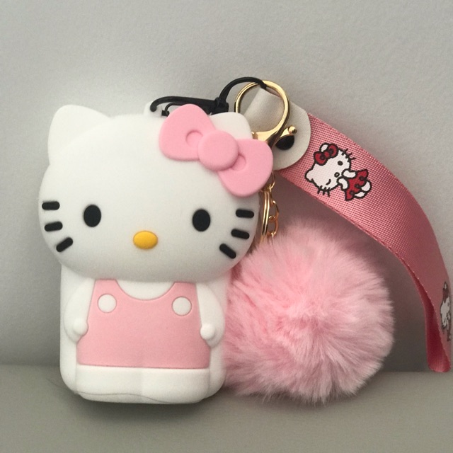 Móc khoá ,móc treo túi silicon hình hello kitty