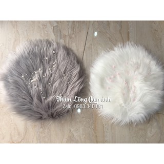 Thảm lông tròn chụp ảnh
