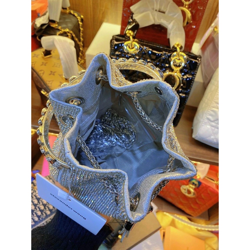 Túi rút Đá Cầm Tay Đeo Chéo Đeo Vai Sáng Lấp Lánh Hottrent Hàng Loại 1 có Hộp