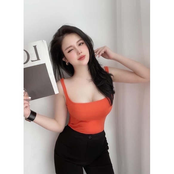 ÁO 2 DÂY CHẤT THUN LẠNH SIÊU MÁT ÔM DÁNG MS70165 (G3-6)