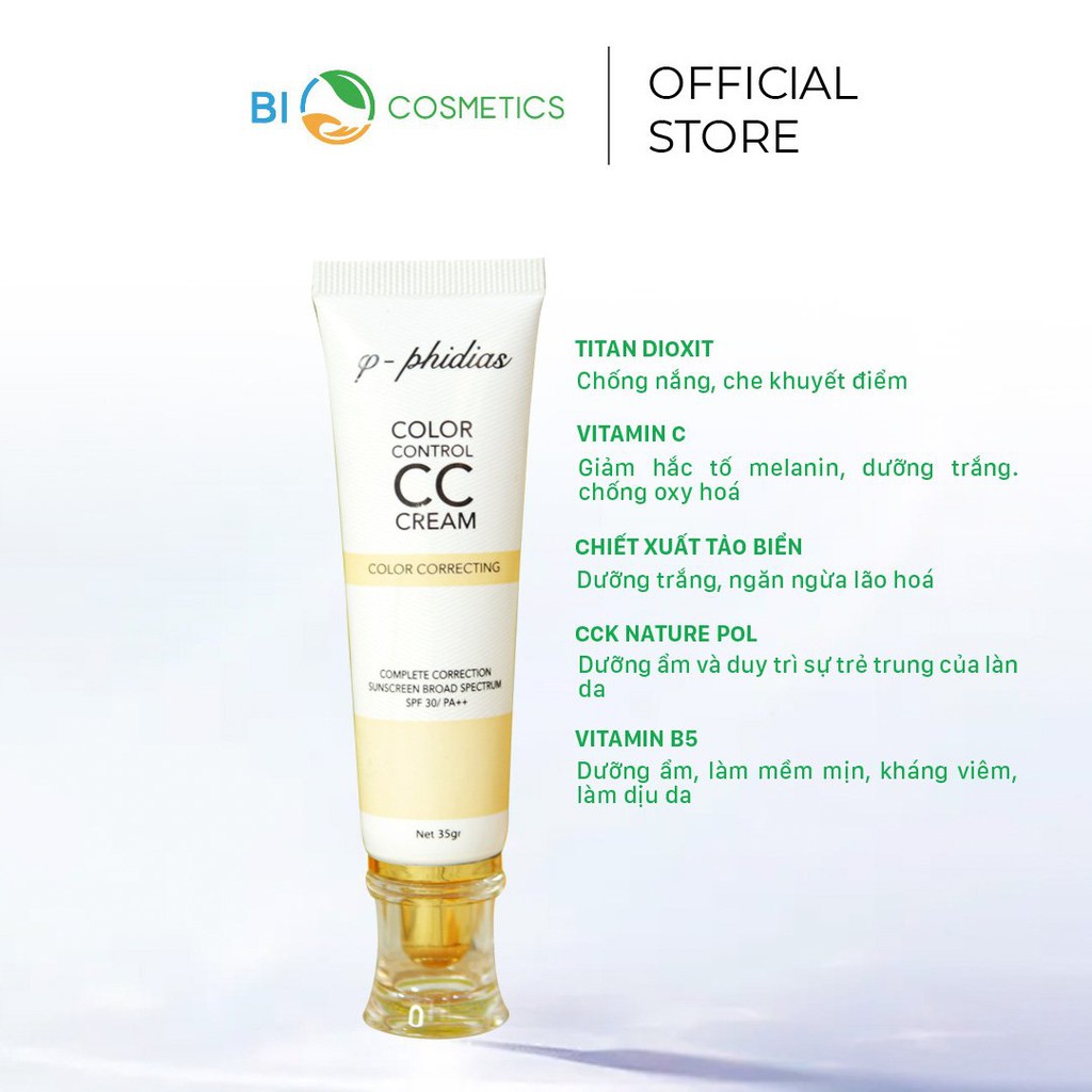 Kem lót kiềm dầu Phidias dưỡng da, trang điểm 35g | BigBuy360 - bigbuy360.vn