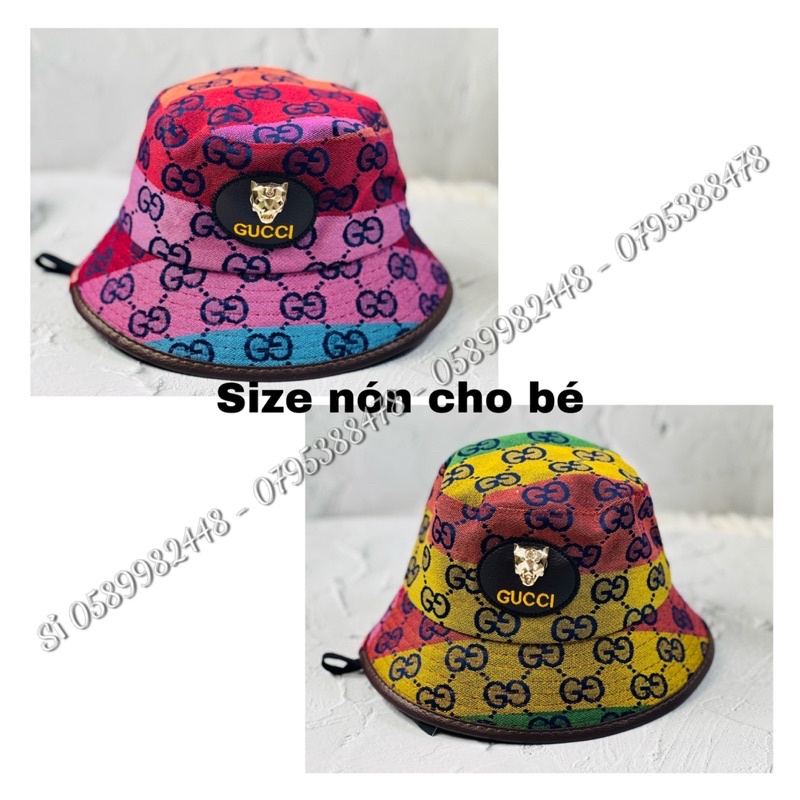 Nón bo vành đáng yêu màu sắc Gc siêu đẹp cho bé 2 -5 tuổi - Nón Tai bèo cute cho bé trai bé gái