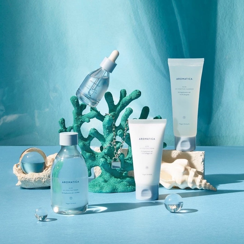 Kem dưỡng &amp; gel lô hội làm dịu da AROMATICA ALOE VERA