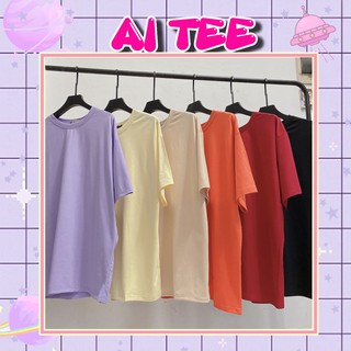 Áo Thun Trơn Unisex Form Rộng Tay Lỡ Đủ Màu