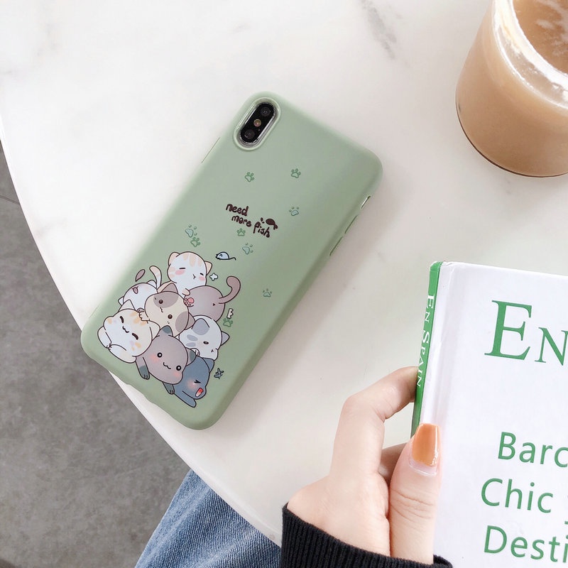 Ốp điện thoại hình gấu trúc xinh xắn cho Compatible for iPhone 13 12 Mini 11 Pro XR X XS Max SE 2020 8 7 6 6S Plus