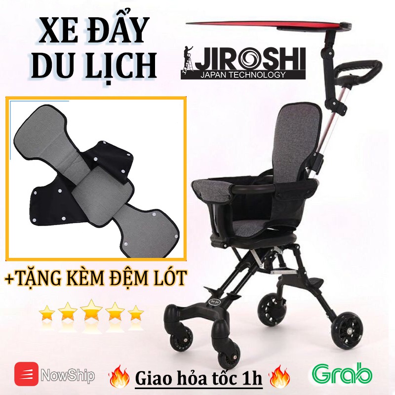 Xe đẩy du lịch gấp gọn cao cấp JIROSHI - Xe đẩy cho bé chất lượng cao GẤP GỌN THÔNG MINH - TRỌNG LƯỢNG SIÊU NHẸ - [Nhỏ]