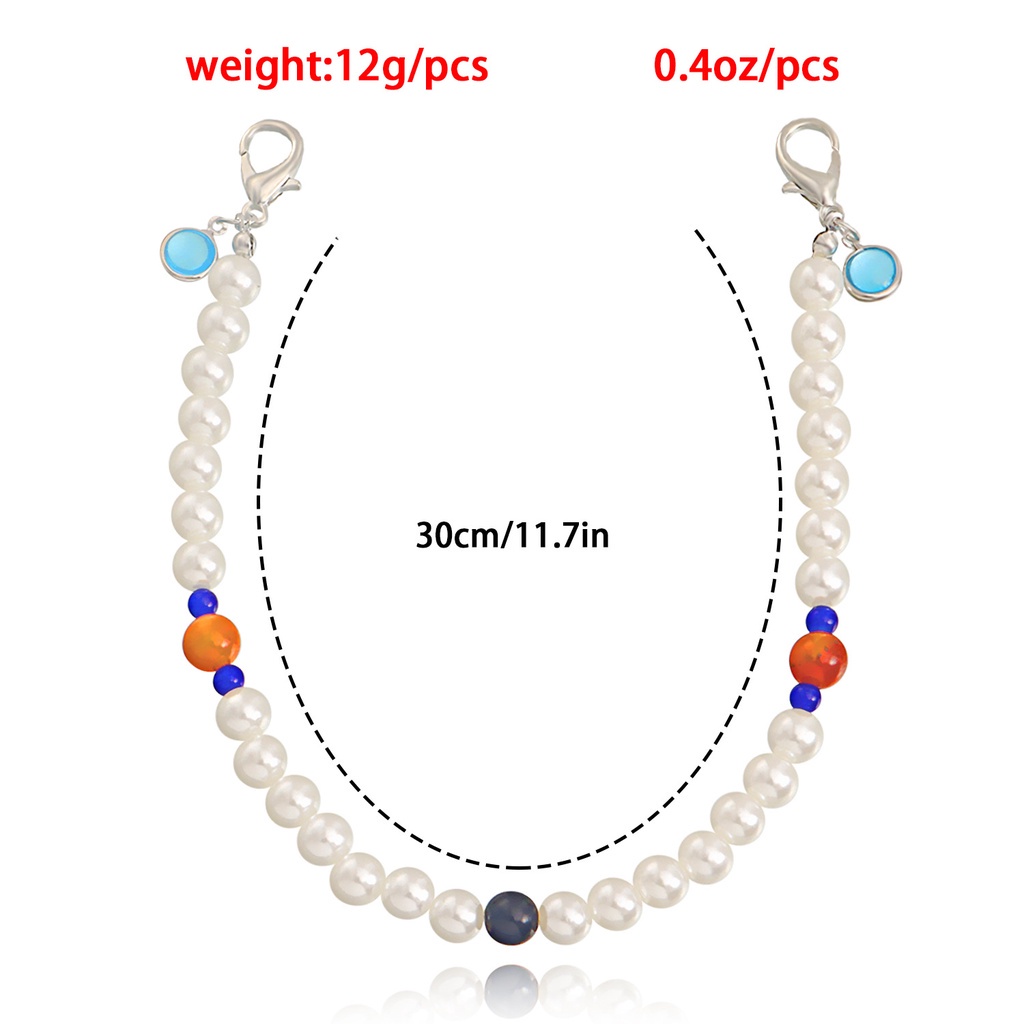 Lắc Chân Đính Ngọc Trai Giả Hình Mặt Cười Đơn Giản Dễ Phối Đồ Thời Trang Đi Biển Cho Nữ