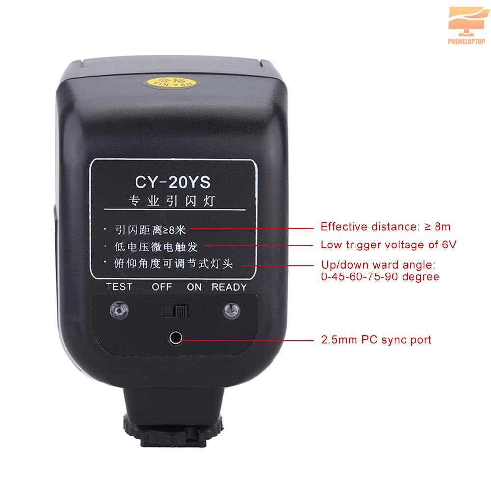 Lapt CY Studio Flash Infrared Trigger Commander with 2.5mm PC Sync Port Adjustable Pitch Angle for Nikon Canon Panasonic Olympus Pentax Sony Alpha Digital Camera