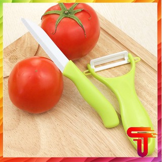 BỘ DAO SỨ 2 MÓN BÀO GỌT RAU CỦ QUẢ - T3A3