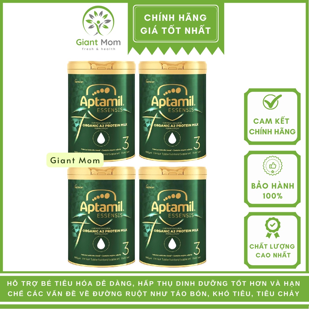 Sữa Aptamil Essensis Úc Giant Mom - Sữa Aptamil Essensis Organic A2 Protein Úc 900g Hàng Chính Hãng