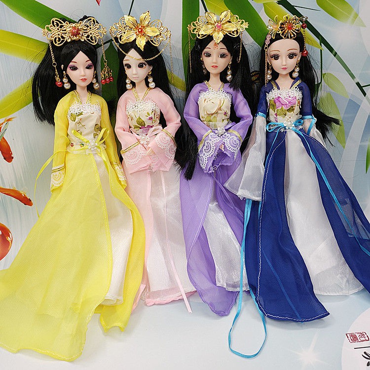 Bộ Đồ Chơi Búp Bê Barbie Trung Quốc Có 12 Khớp Nối