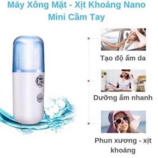 [XẢ KHO+FREE SHIP]  Xịt khoáng Nano mini, cầm tay. Hàng chuẩn.