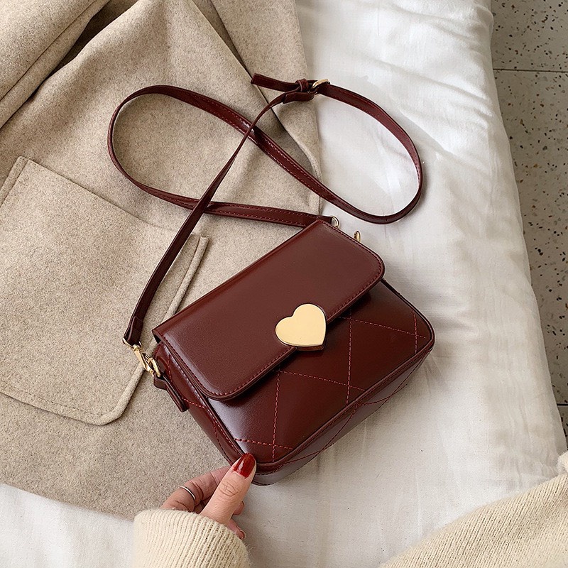 Túi xách nữ Hàn Quốc phối trái tim BZB-0671 | BigBuy360 - bigbuy360.vn