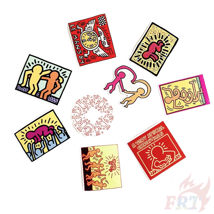❉ Keith Haring Series 01 Graffiti Stickers ❉ 50Pcs/Set DIY Mixed Luggage Laptop Skateboard Decals Doodle Stickers