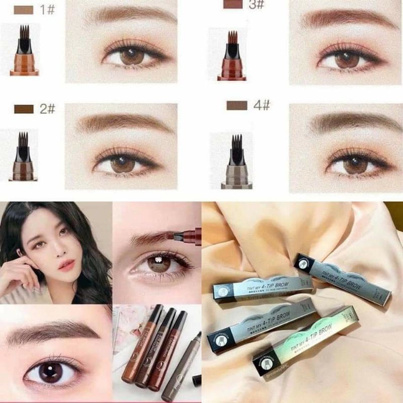Bút kẻ lông mày phẩy sợi Tint My 4 Tip Brow