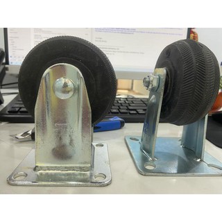Bánh Xe Đúc Gang Cao Su Tải Cao Ø 125mm - 130mm