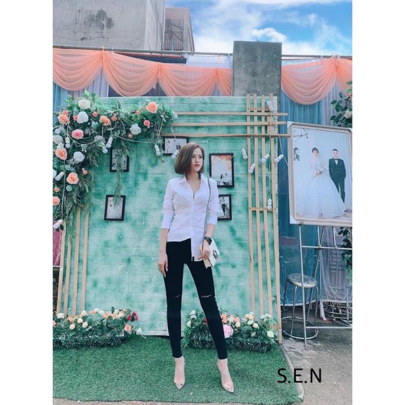 ÁO SƠ MI TRẮNG DÀI TAY CÔNG SỞ THỜI TRANG PHƯƠNG THÚY