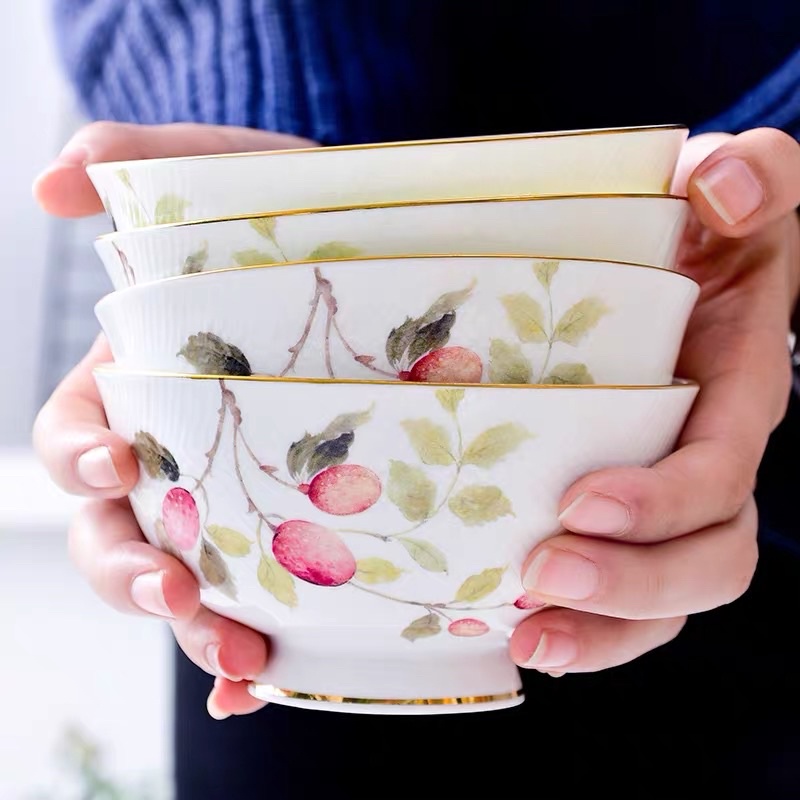 Bộ bát đĩa Lucy Garden cao cấp - Bắc Âu