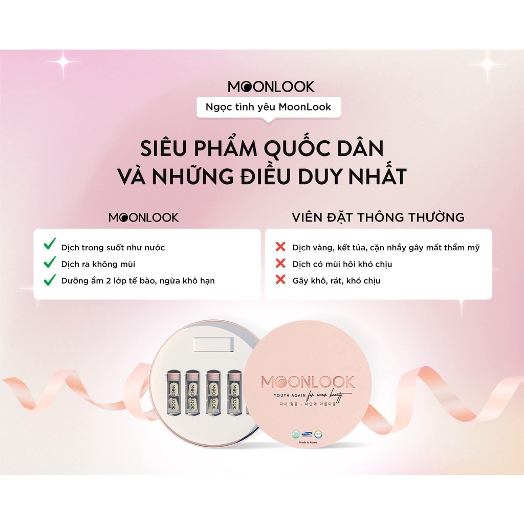 Viên Rửa Vệ Sinh Phụ Nữ Moon Look Hàn Quốc