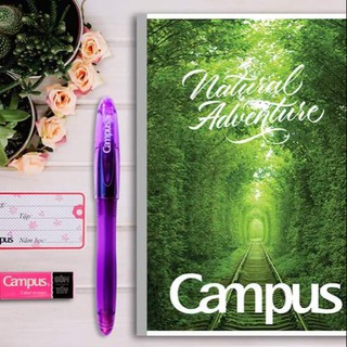 Vở kẻ ngang campus 120 trang natrural có chấm - Khách sỉ ib