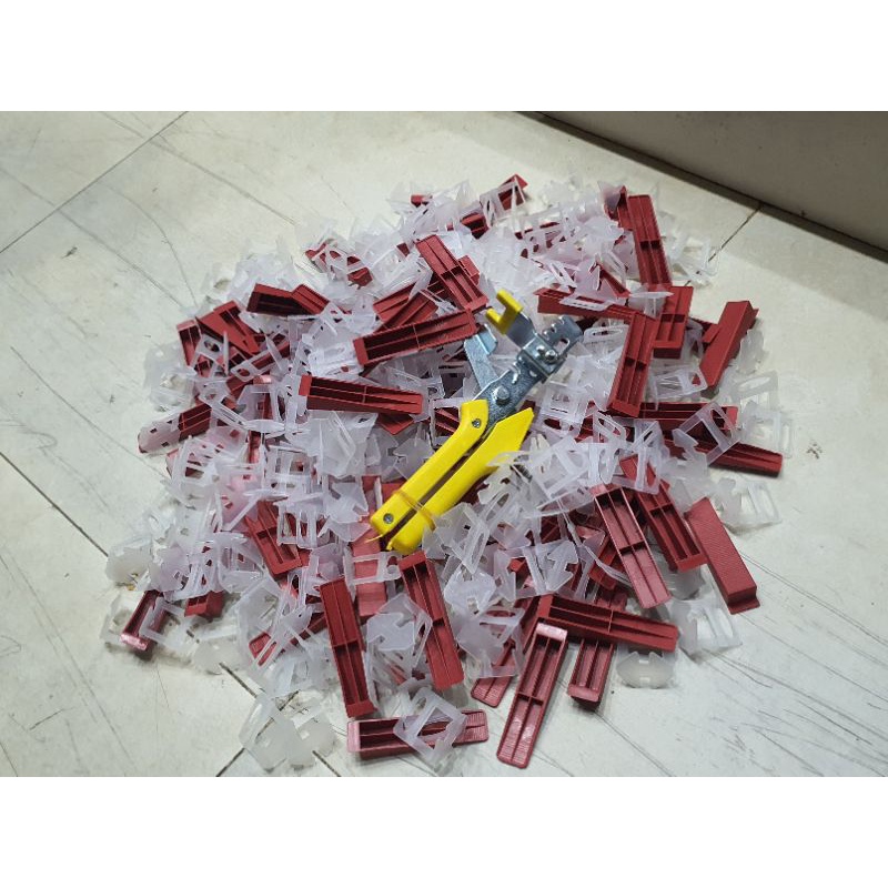 Combo 1 kìm Ke+ 100 Ke Nêm+ 300 Ke Cân Bằng Ốp Lát Gạch- Size Tùy Chọn 1.0- 1.5 -2.0mm...