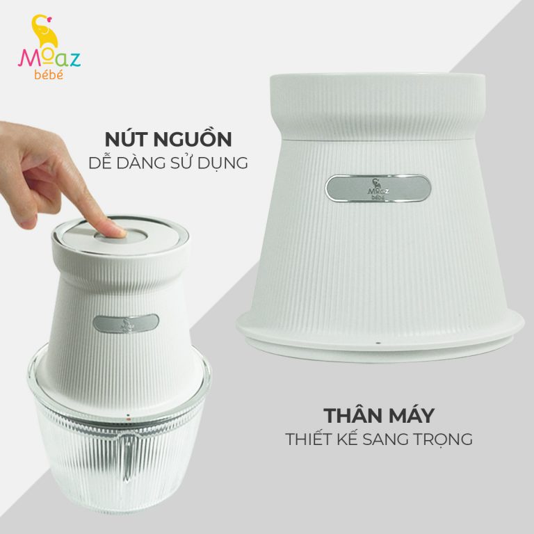 Máy xay đa năng Moaz Bébé MB032, Máy xay mini ăn dặm cho bé 1000ml Monnie Kids