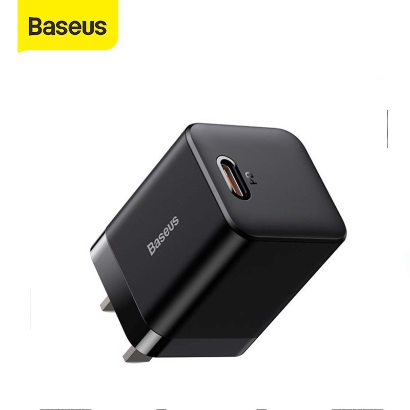 Bộ sạc PD20W Baseus Super Si Pro chân dẹt 1 cổng Type-C kèm dây sạc Type-C to dài 1M cho IP13/12