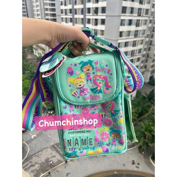 Túi Smiggle đeo chéo đựng đồ cho bé 26x18x12cm / Túi Lunch Box đựng đồ bỉm sữa cho bé