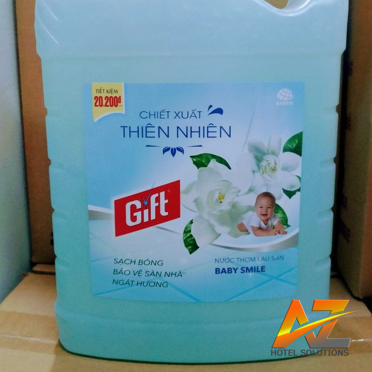Nước lau sàn nhà Gift  loại can 3,8kg