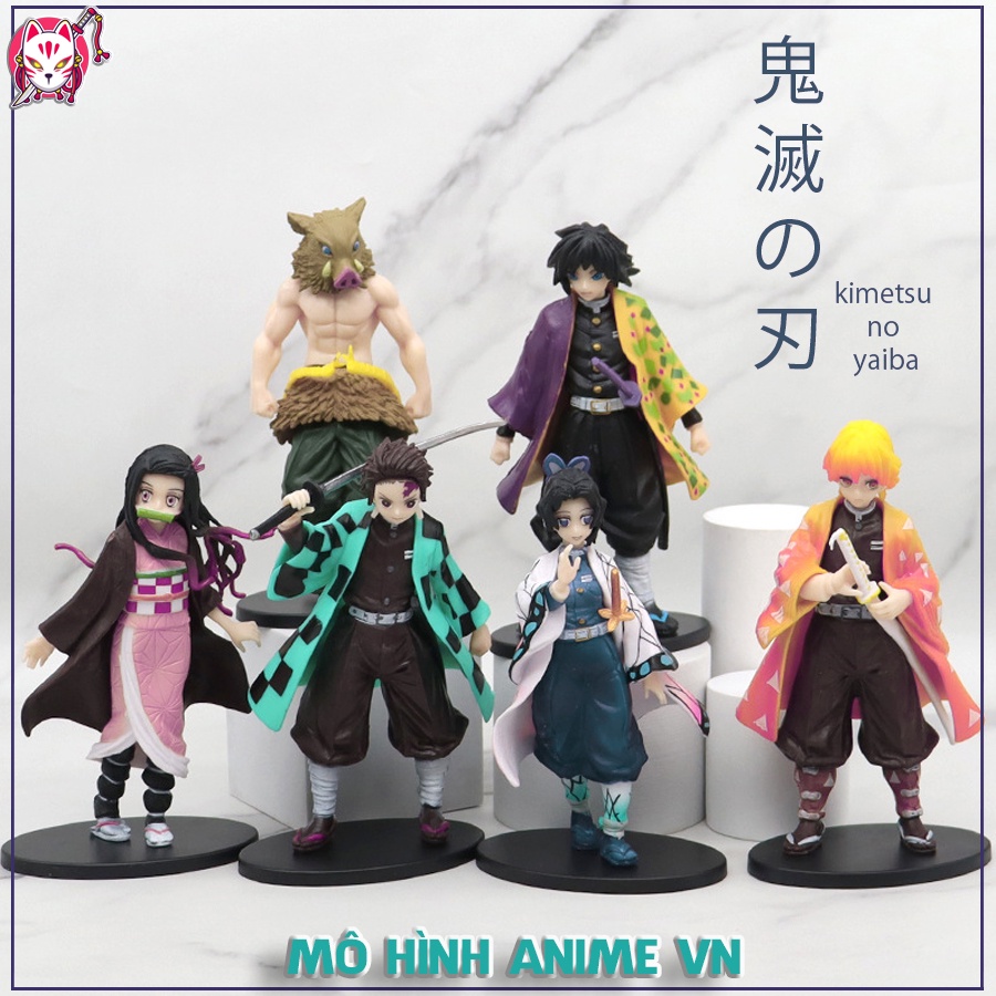 [XẢ KHO] Mô hình Kimetsu No Yaiba nhân vật Tanjiro Nezuko Zenitsu Inosuke Giyuu Shinobu (Giá Xưởng)