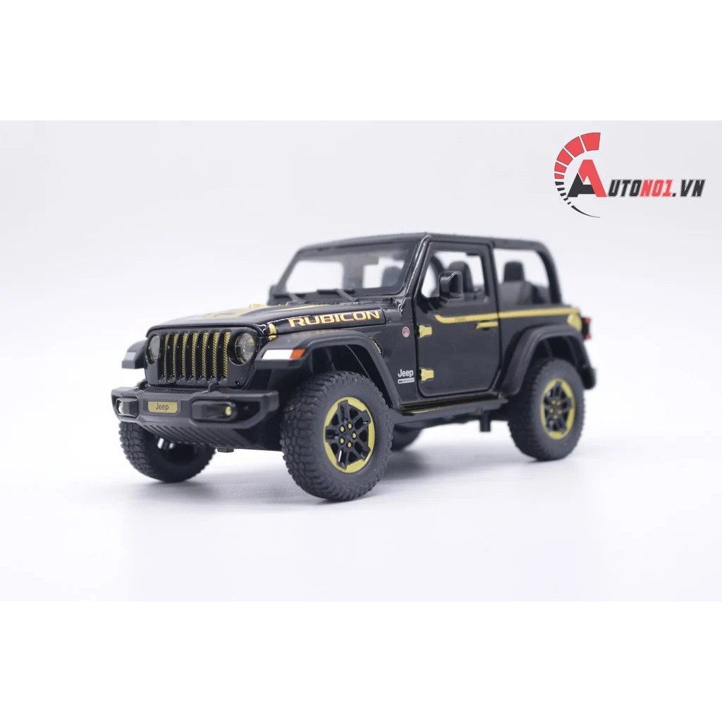 MÔ HÌNH XE JEEP RUBICON MUI TRẦN BLACK 1:20 7565