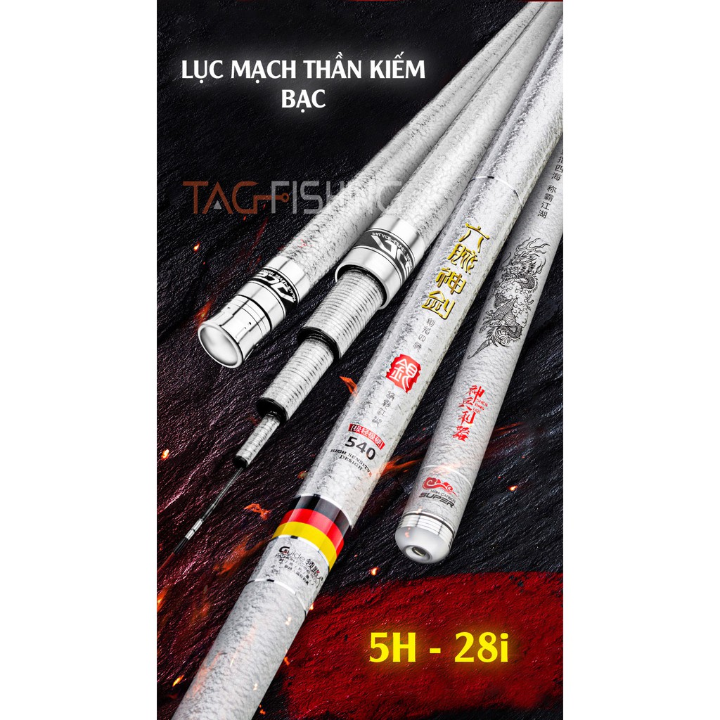 Cần tay Guide Lục Mạch Thần Kiếm ( Bạc ) 5H 28i