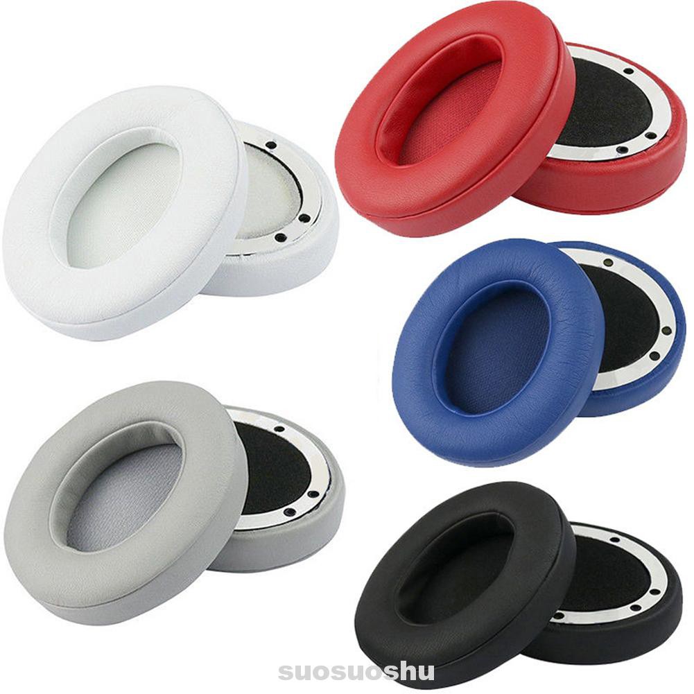 Ear Pad Round Sponge Elastic Headphone Noise Reduction Easy Install Artificial Leather For Beats