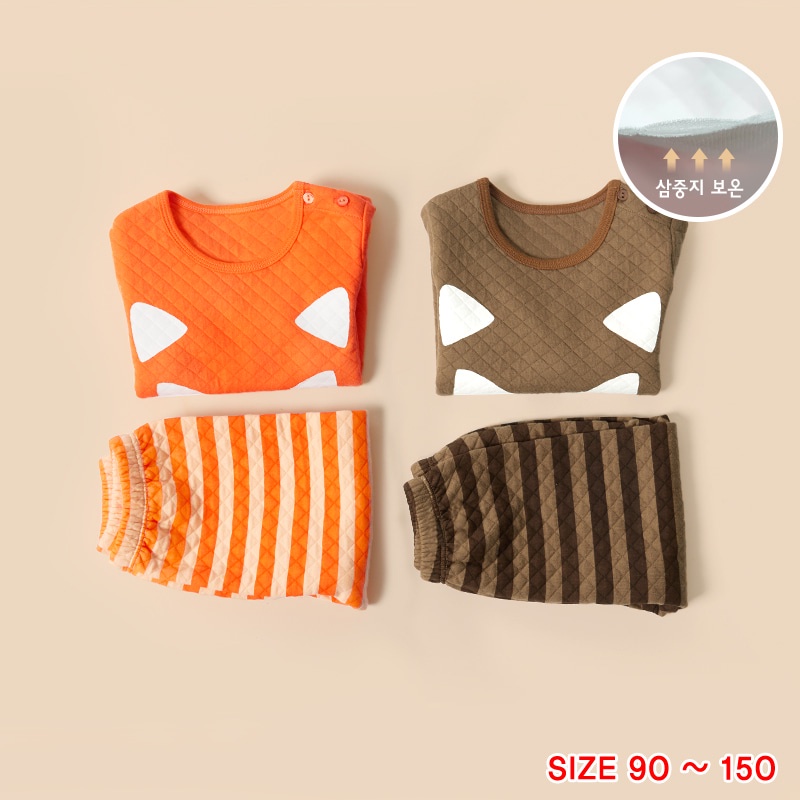 Đồ bộ ngủ tay dài trần bông 3 lớp dày mùa thu đông cho bé trai, bé gái Unifriend U2022-13, Size đại 5, 6, 8, 10 tuổi