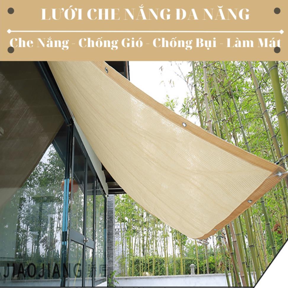 Lưới Che Nắng Đa Năng - May Viền Đóng Khoen Sẵn - Giá Bán Trên 1 Mét Vuông