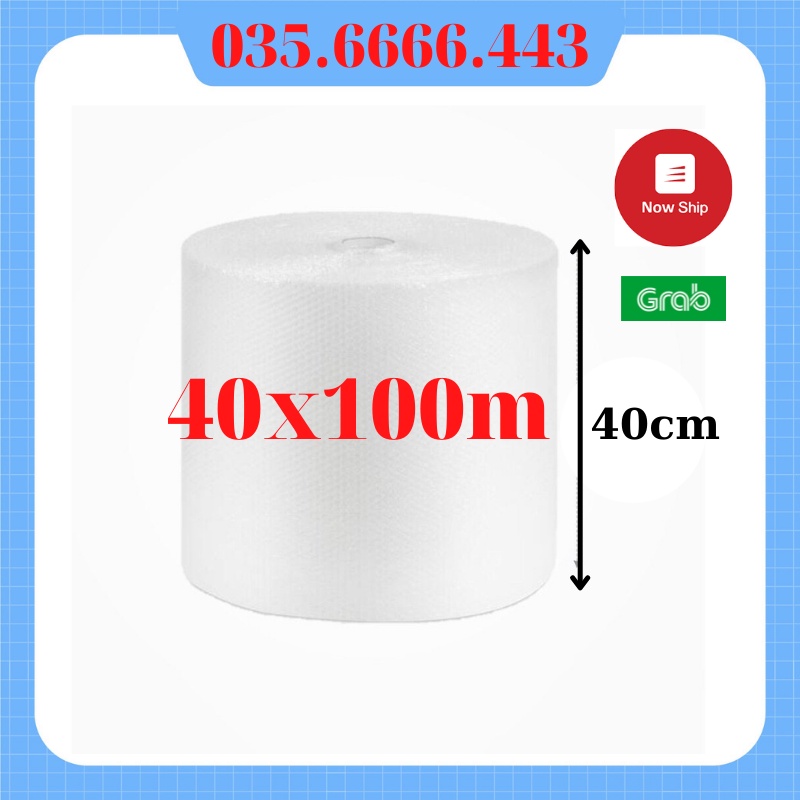 Cuộn Xốp Khí 40cmx100m , Bọc Chống Sốc, Xốp Nổ,xốp khí - Đóng Bọc Hàng - Chống Sốc Bóng Khí Xốp chống sốc